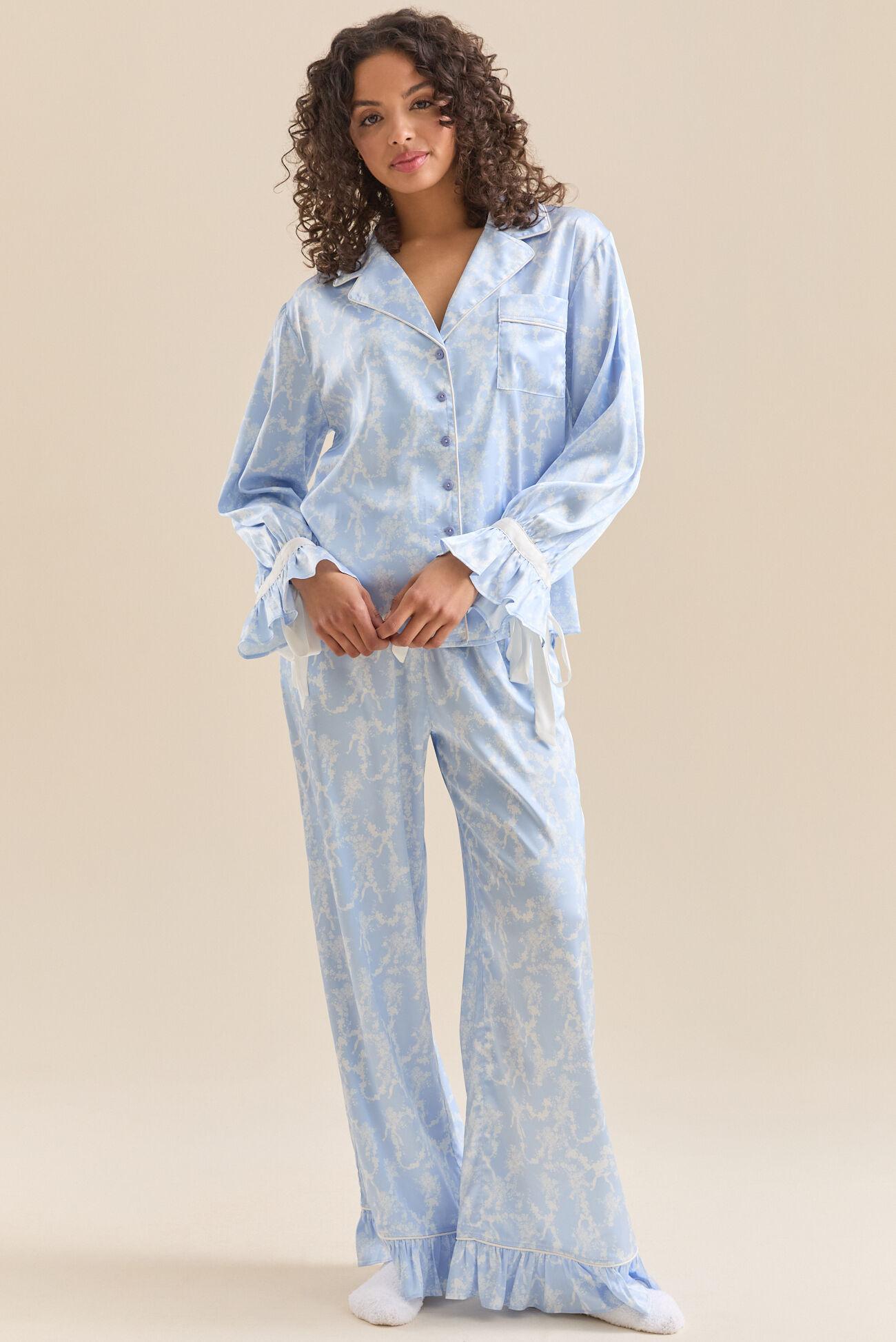 Lilly Satin Lounge Top Product Image