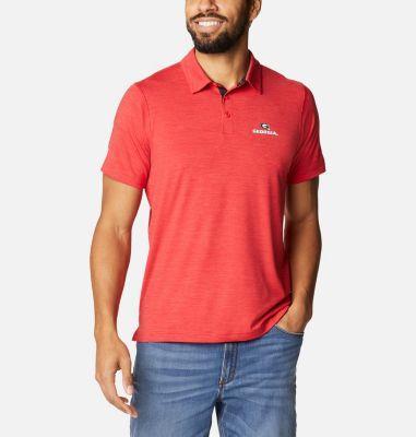 Columbia Mens Collegiate Tech Trail Polo - Georgia- Product Image