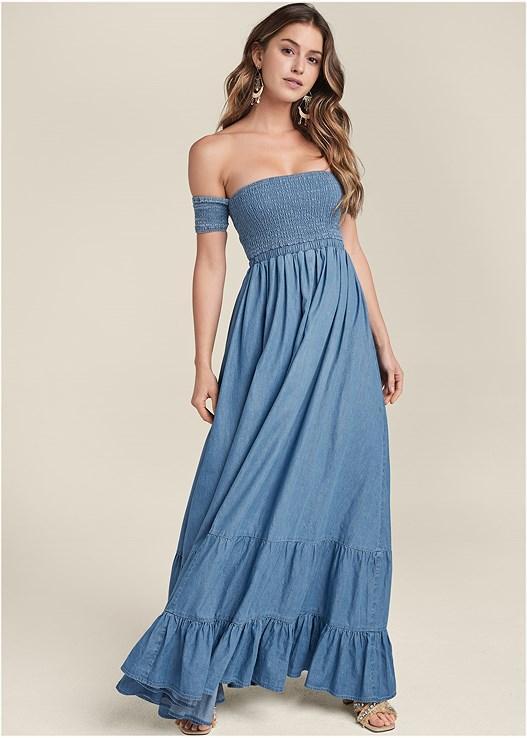 Off-The-Shoulder Maxi Dress Product Image