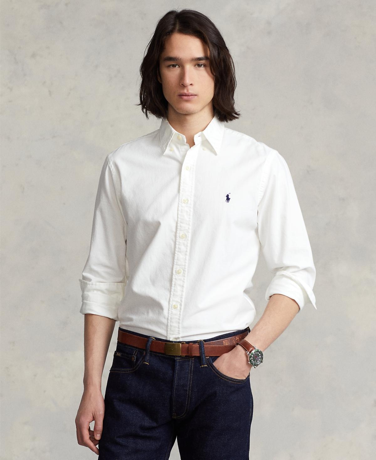 Polo Ralph Lauren Classic Fit Long Sleeve Cotton Oxford Button Down Shirt Product Image