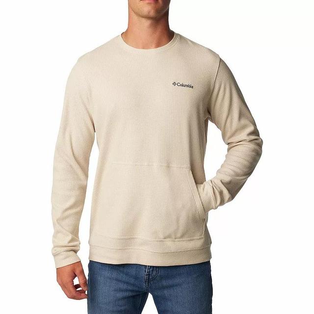 Mens Columbia Pitchstone Knit Crew Pullover Dark Grey Product Image