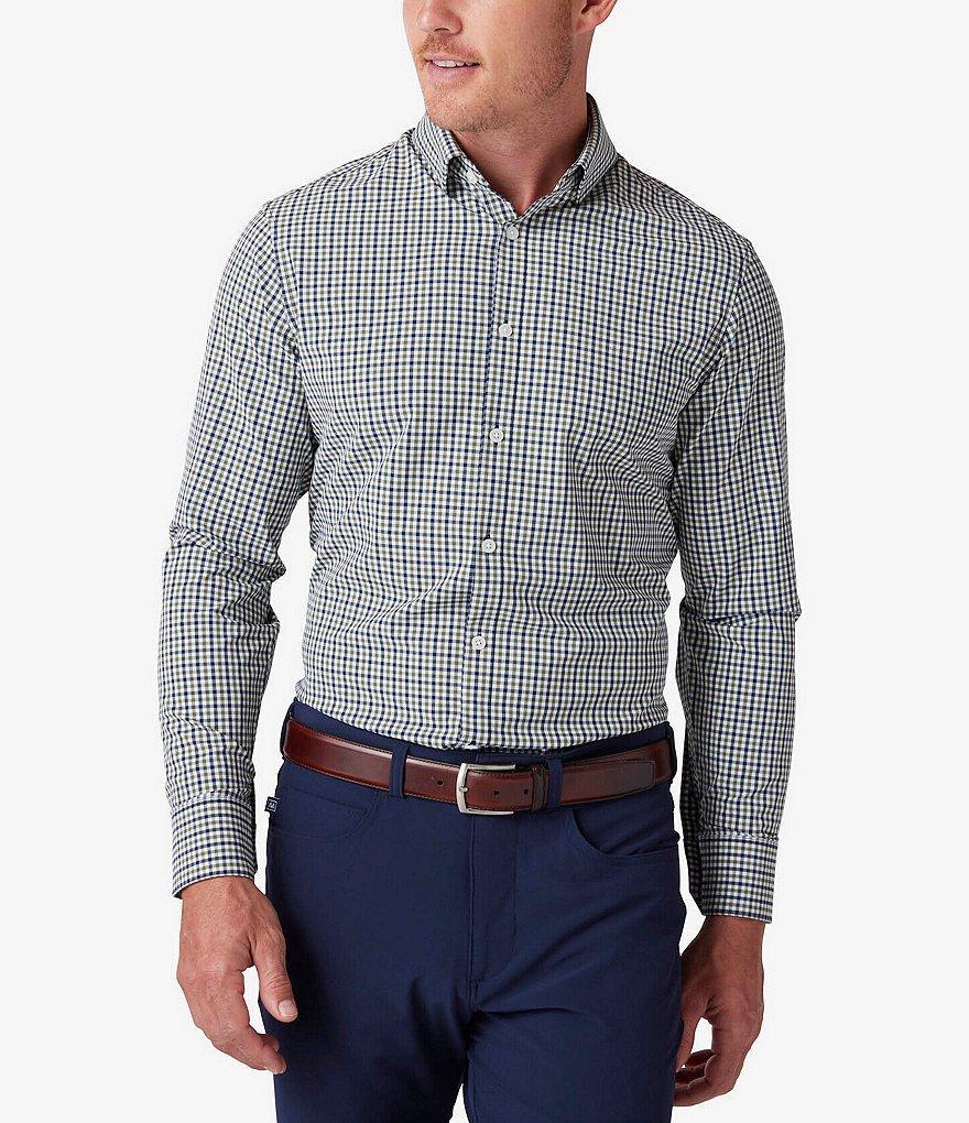 Mizzen+Main Leeward Performance Stretch Gingham Long Sleeve Woven Shirt Product Image