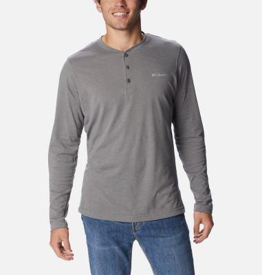 Mens Columbia Thistletown Hills Henley Top City Gray Grey Product Image