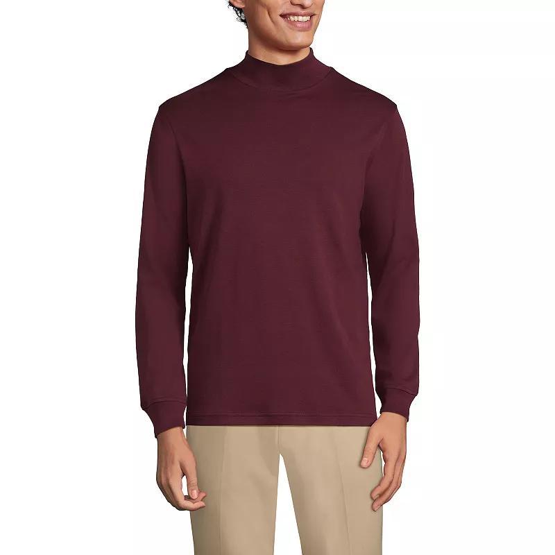 Lands End Mens Super Soft Supima Mock Turtleneck Product Image