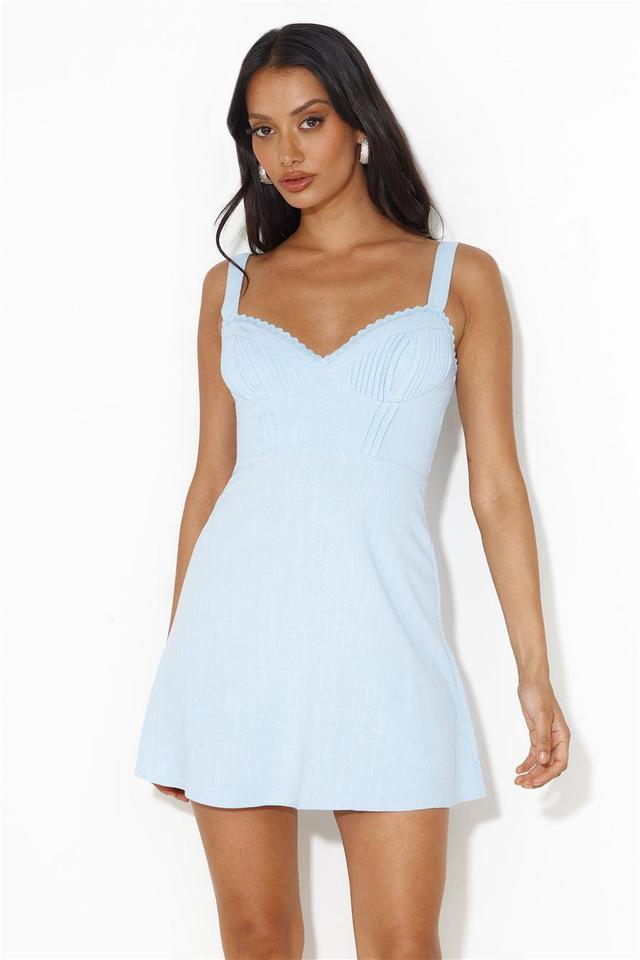 Delicate One Mini Dress Blue Product Image