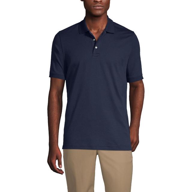 Mens Lands End Short Sleeve Interlock Polo Shirt Product Image