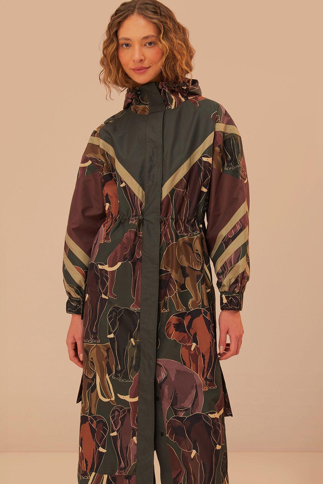 Elephants Maxi Raincoat Product Image