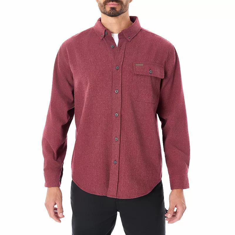 Mens Smiths Workwear Extra Heavyweight Chamois Flannel Shirt Grey Olive Product Image