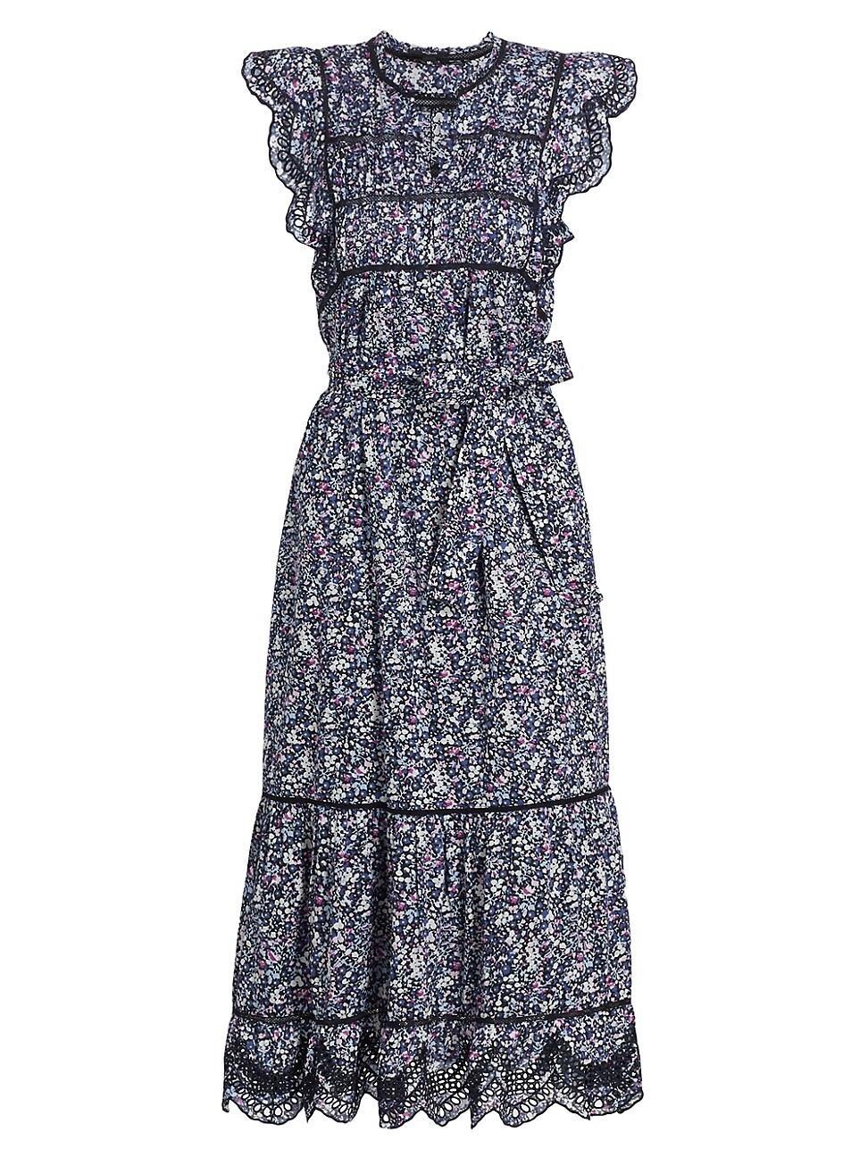 Womens Sofie Cotton Floral Maxi Dress Product Image