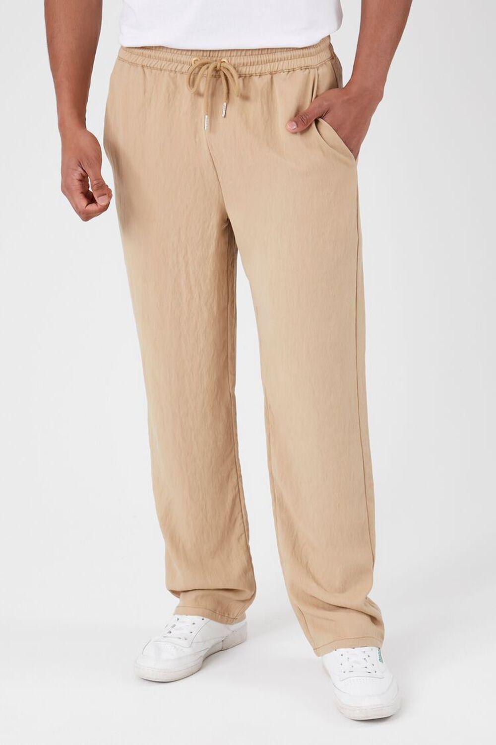 Straight-Leg Drawstring Pants | Forever 21 Product Image