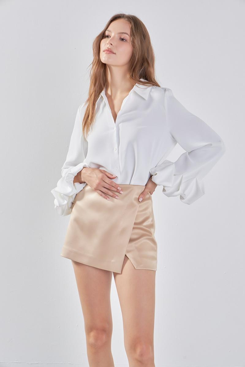 Satin Asymmetric Skort product image