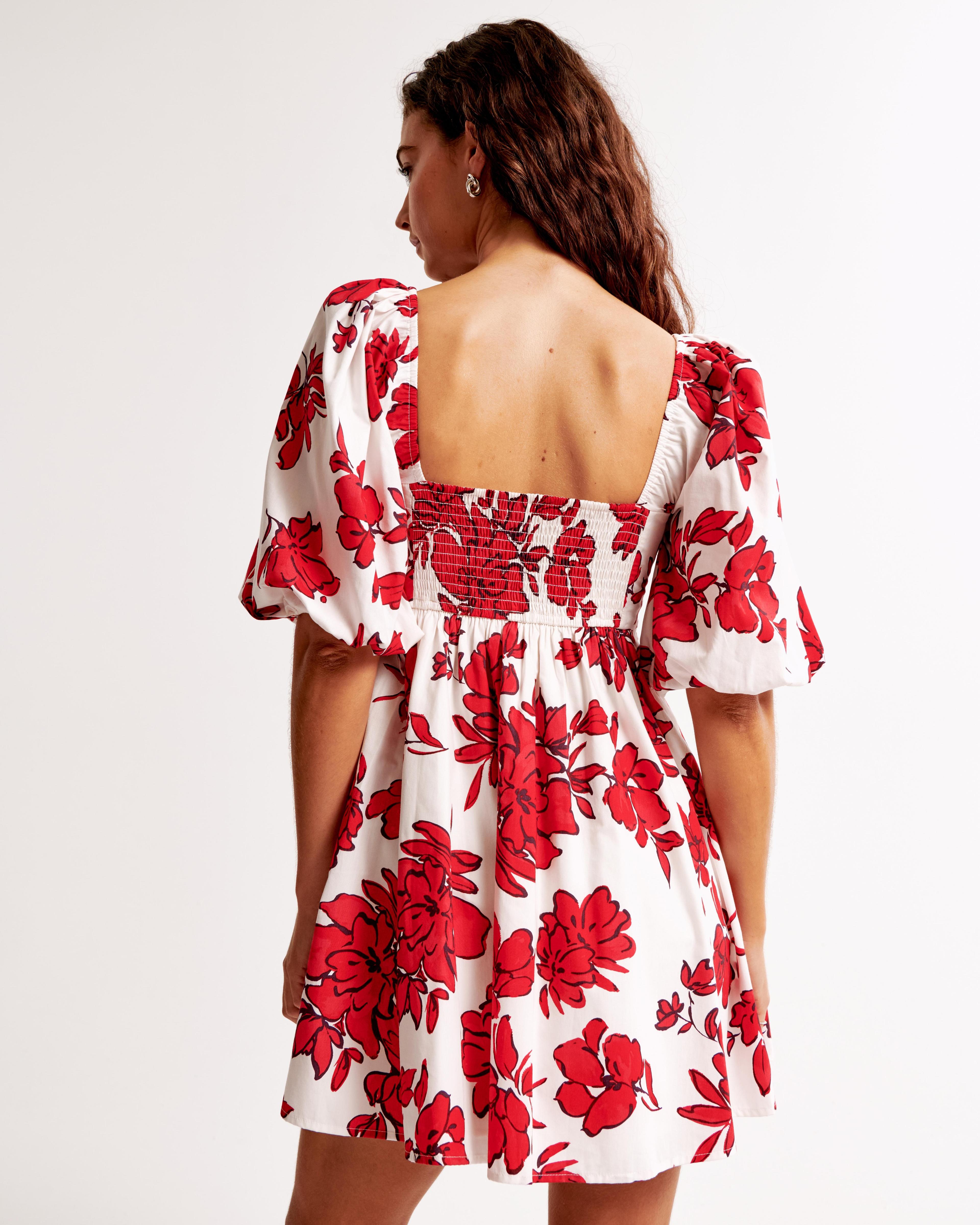 Emerson Poplin Puff Sleeve Mini Dress Product Image