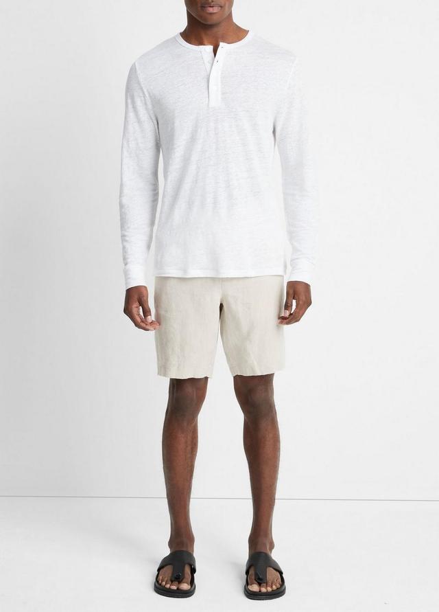 Linen Long-Sleeve Henley Product Image