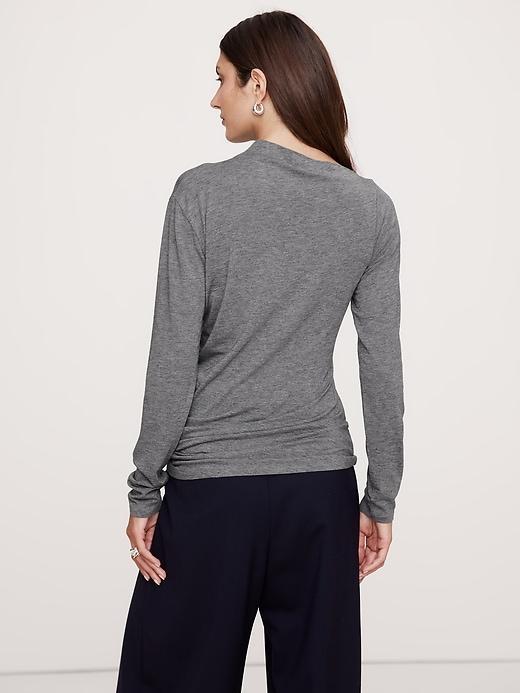 Luxe Wool-Blend Asymmetrical Top Product Image