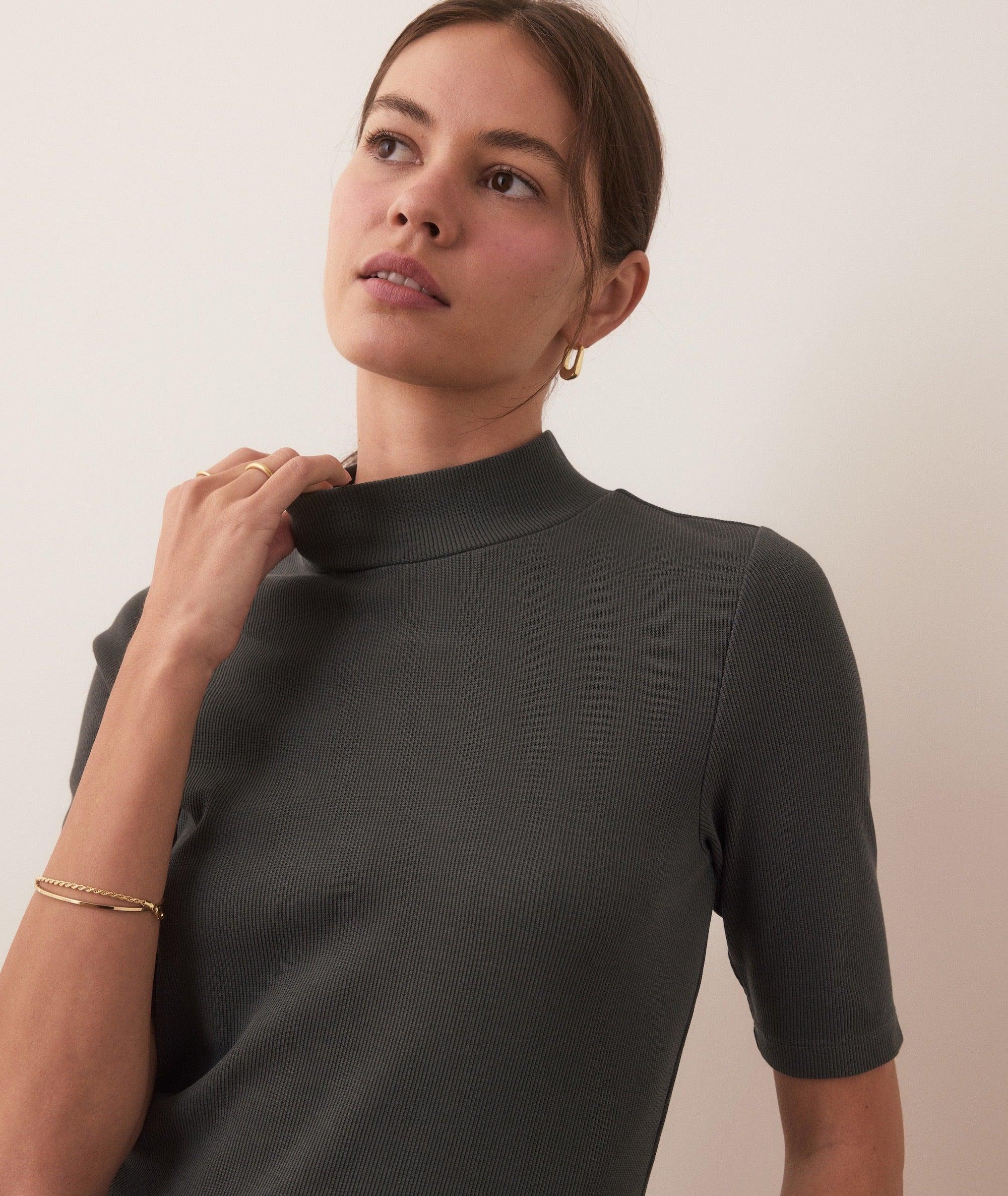 Lexi Rib Mock Neck Top Product Image