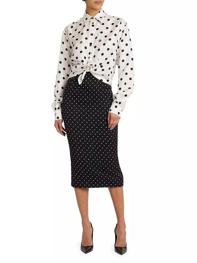 Polka-Dot Silk Shirt Product Image