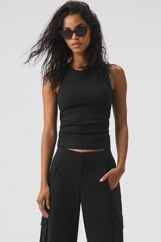 Ribbed En Pointe Tank - Black Female Product Image