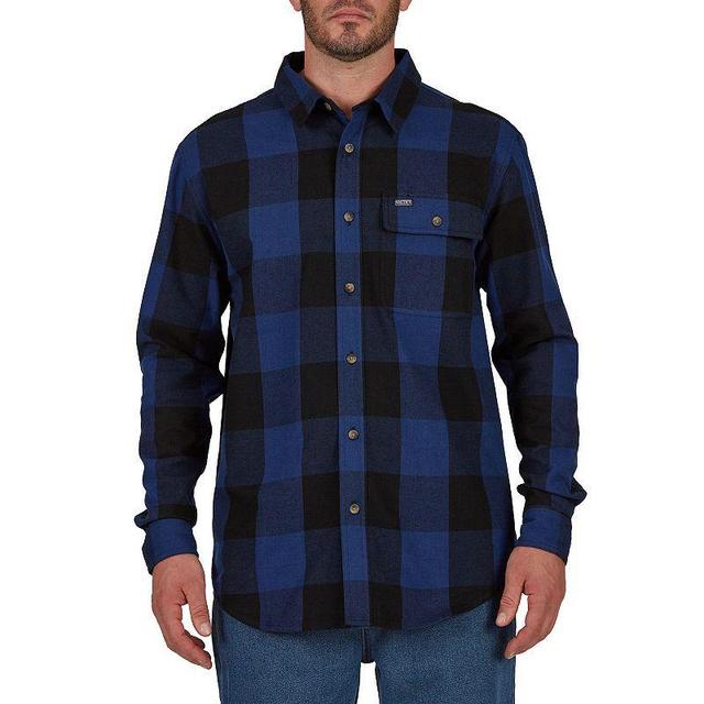 Mens Smiths Workwear Relaxed-Fit Buffalo Plaid Flannel Button-Down Shirt Product Image