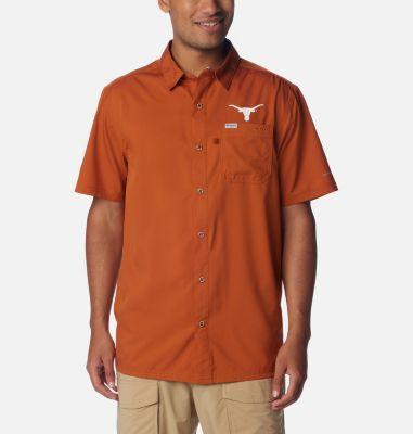 Columbia Men's Collegiate PFG Slack Tide Camp Shirt - Texas- Product Image