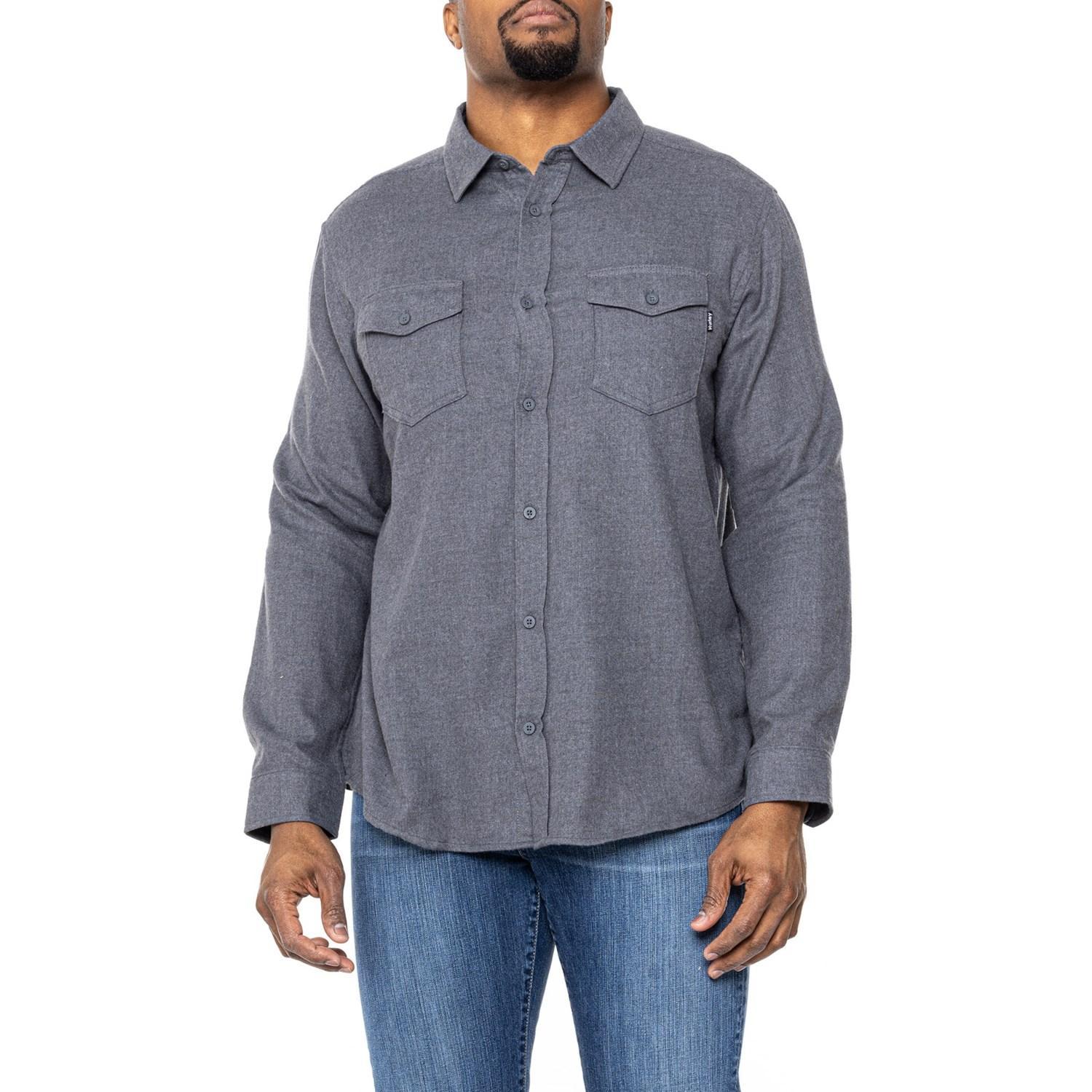 Hurley Solid Flannel Shirt - Long Sleeve Product Image