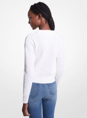 Wool Blend Cutout Sweater Product Image