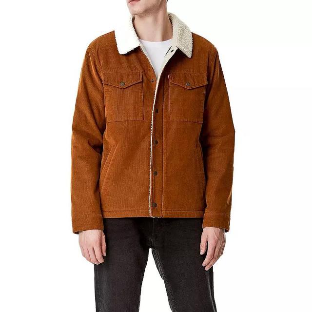 Mens Levis Classic Corduroy Sherpa Trucker Jacket Product Image