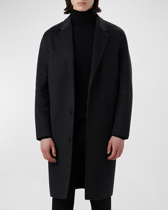 Bugatchi Tailor Fit Wool Blend Longline Coat Product Image