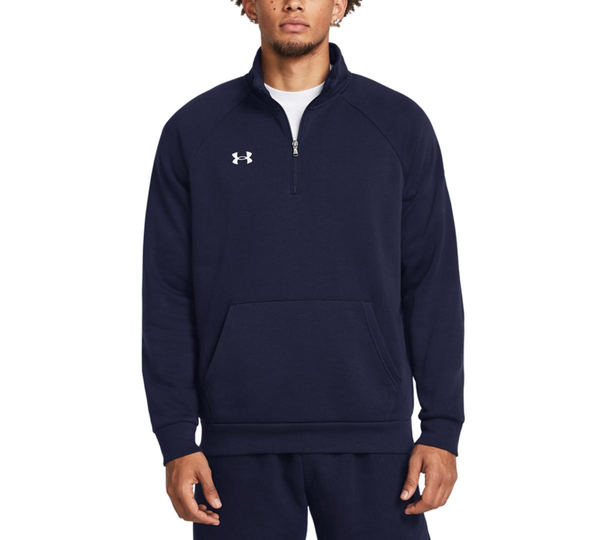 Under Armour Mens Rival Fleece Quarter-Zip Pullover - Mod Gry Product Image