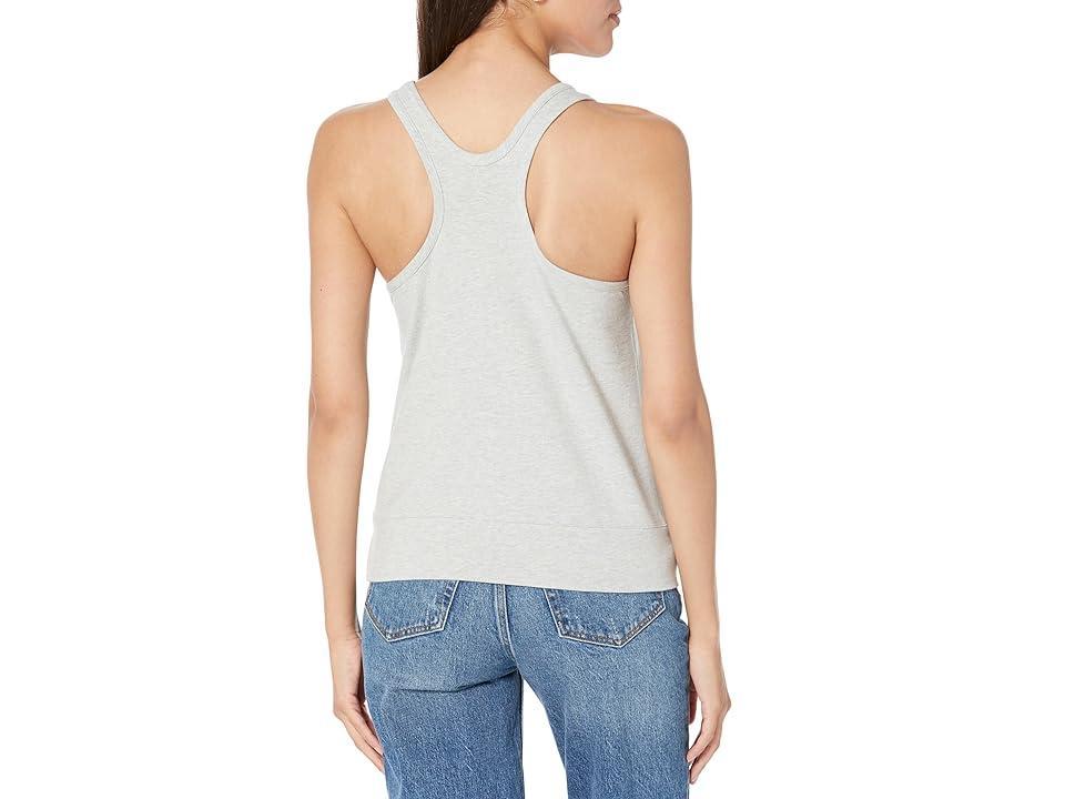 Norma Kamali Racer Tailored Terry Tank Top (Light Heather Grey) Women's Clothing Product Image