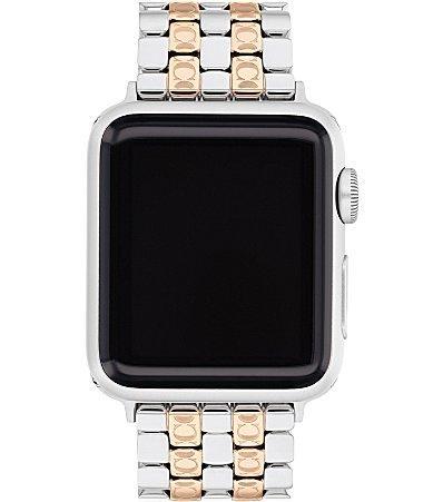 COACH Womens 384041mm Silver Pink Gold Stainless Steel Bracelet Strap for Apple Watch Product Image