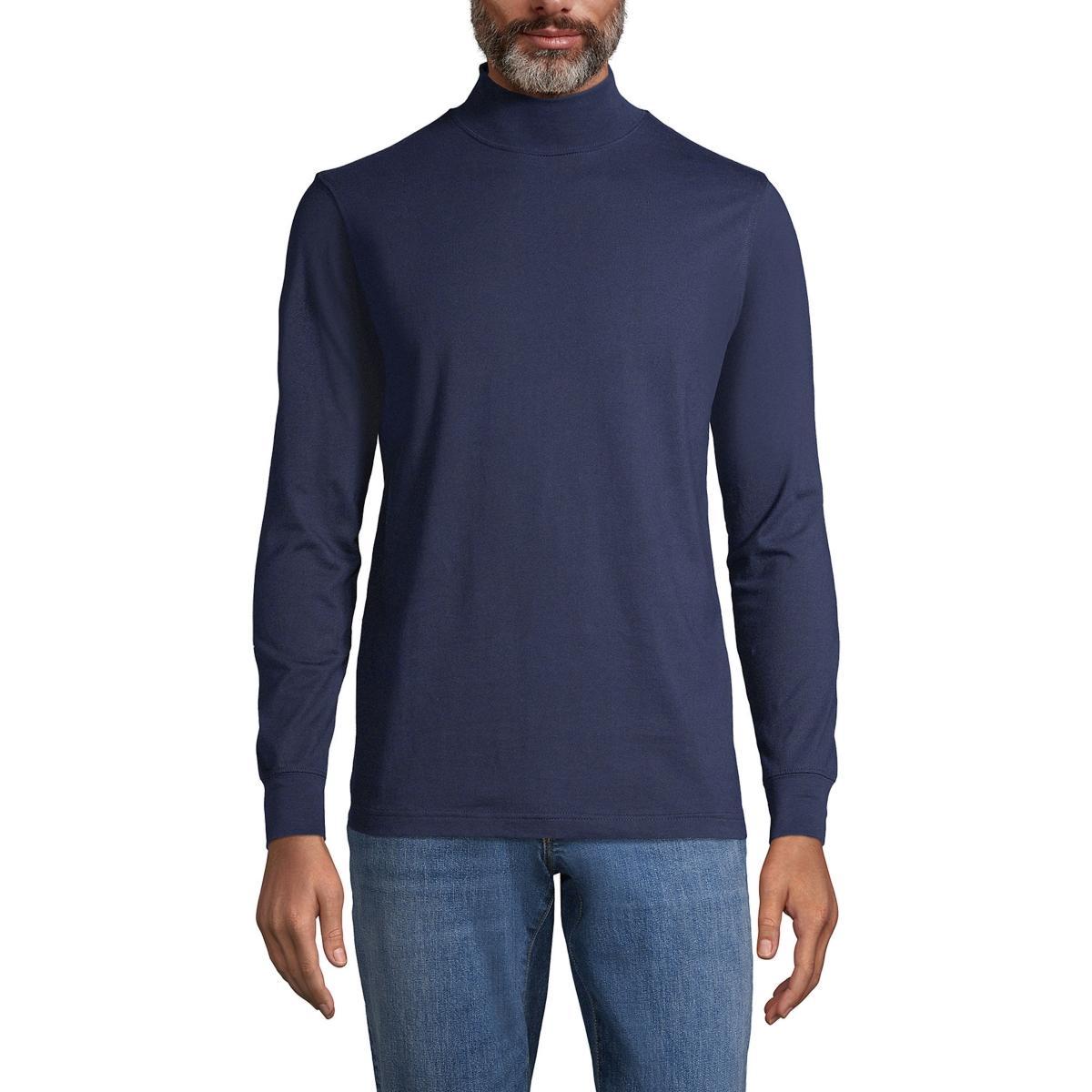 Big & Tall Lands End Super Mock Turtleneck, Mens Product Image