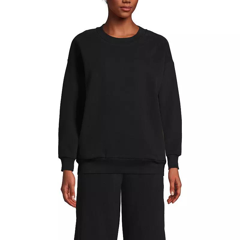 Womens Lands End Modern Fit Crewneck Sweatshirt Product Image