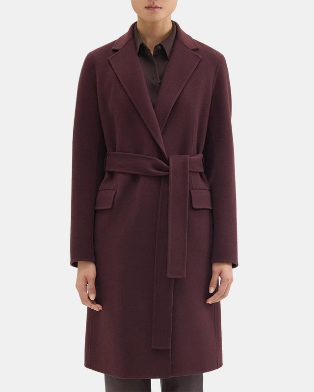 Wrap Coat in Double-Face Wool-Cashmere Product Image