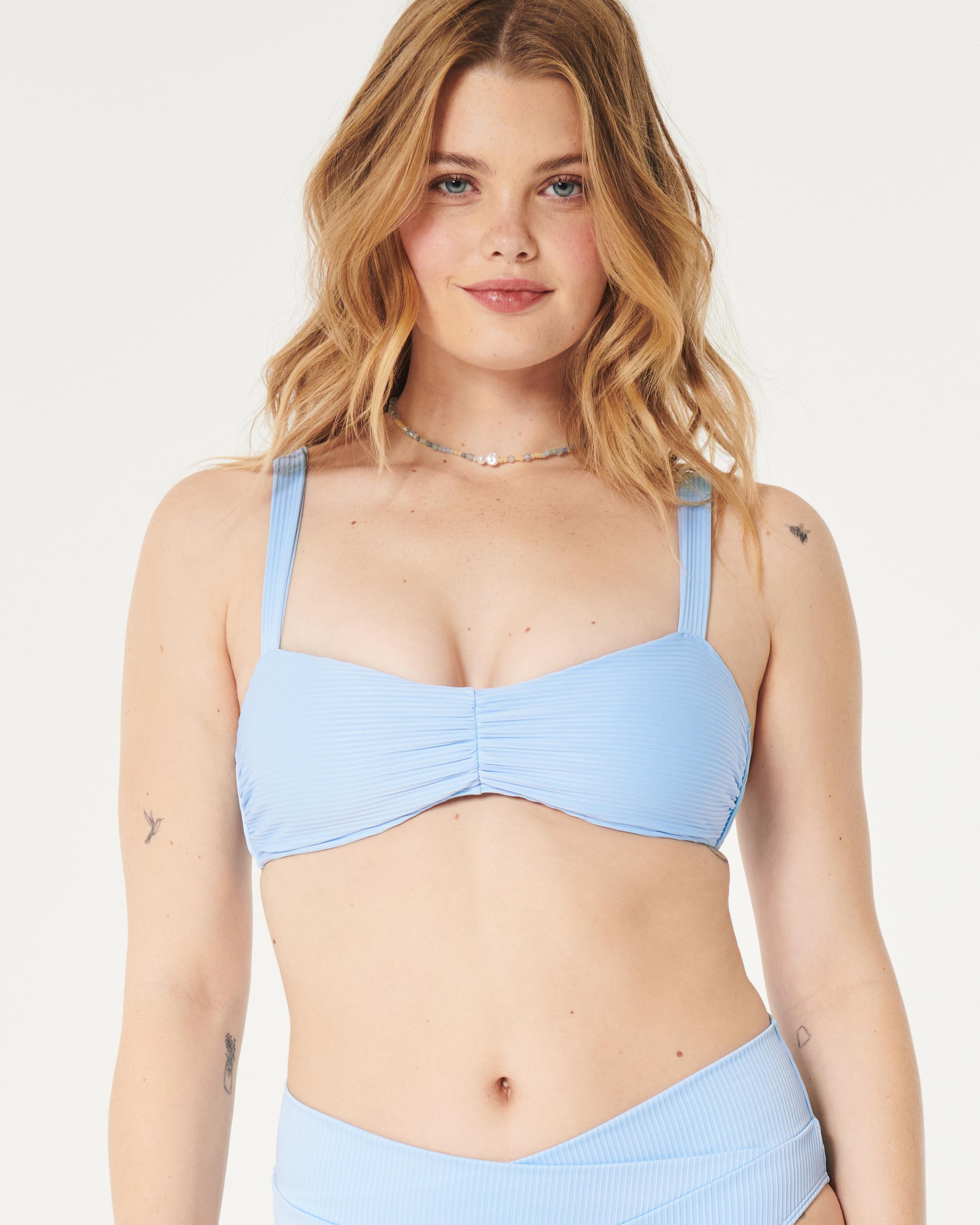 Ribbed Scoop Bikini Top Product Image