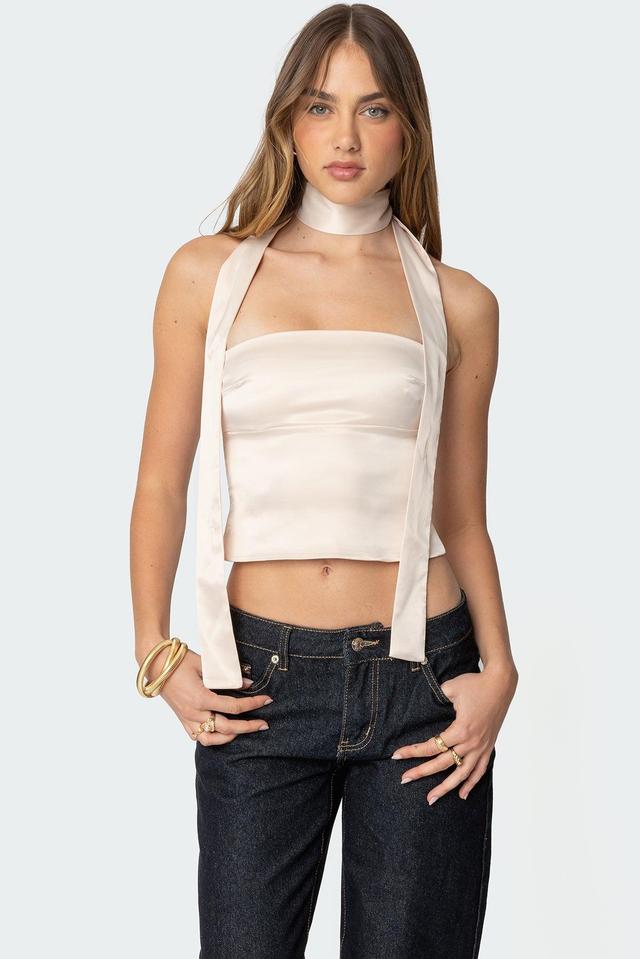 Strapless Two Piece Scarf Top Product Image