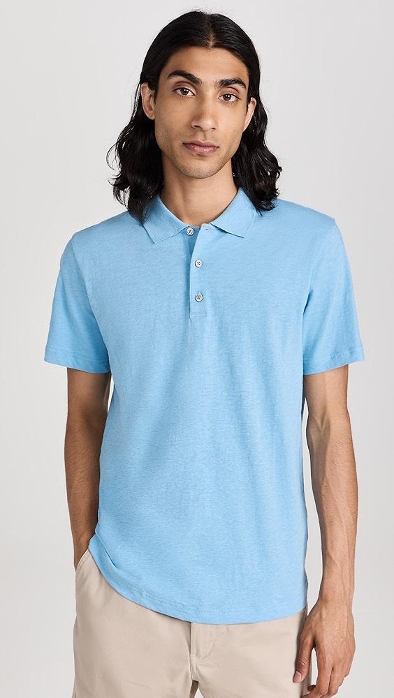 Theory Bron Cosmos Slub Cotton Polo | Shopbop Product Image