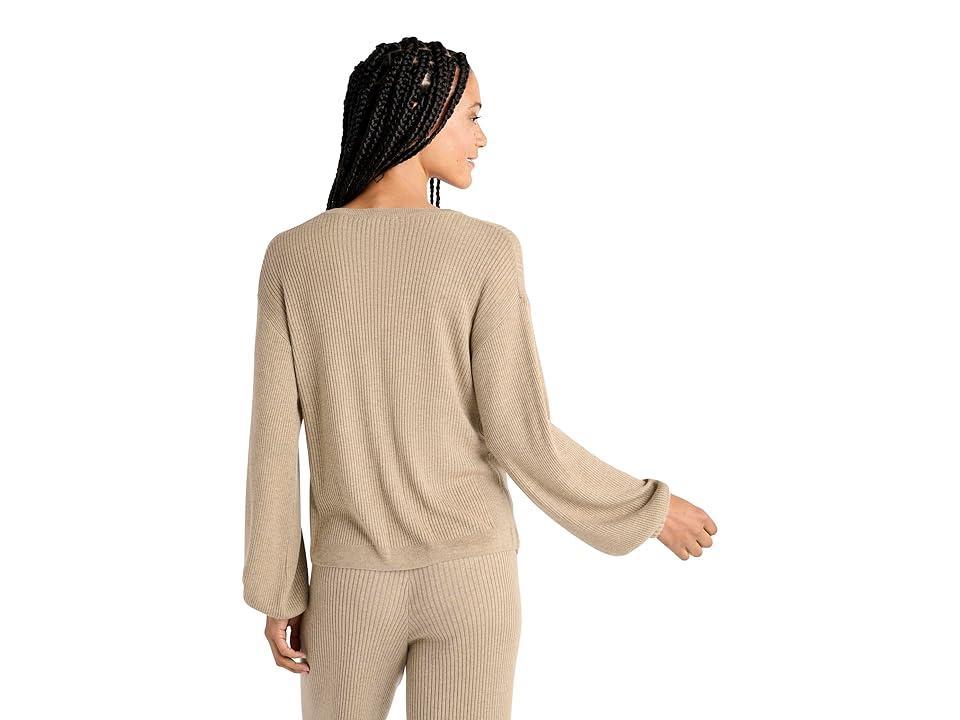 Splendid Georgie Rib Sweater in Cashblend Yarns (Heather Camel) Women's Sweater Product Image