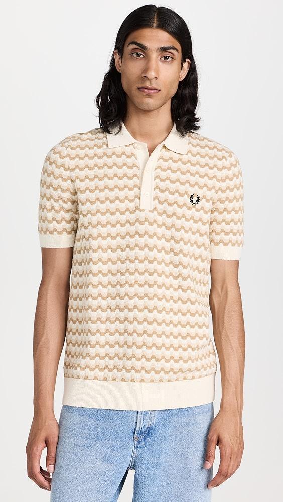 Fred Perry Boucle Jacquard Knitted Polo | Shopbop Product Image