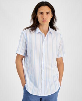 Club Room Mens Short Sleeve Printed Shirt, Created for Macys Product Image