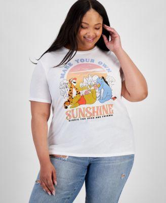 Trendy Plus Size Pooh Paradise Graphic T-Shirt  Product Image