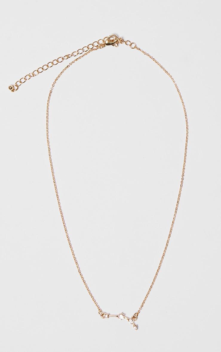 Gold Plated Aries Celestial Necklace Product Image