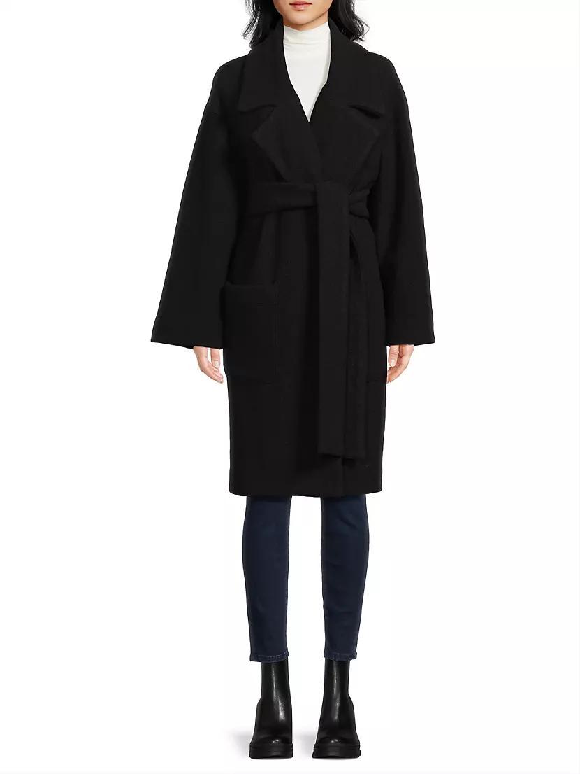 Womens Boiled Wool Coat Product Image