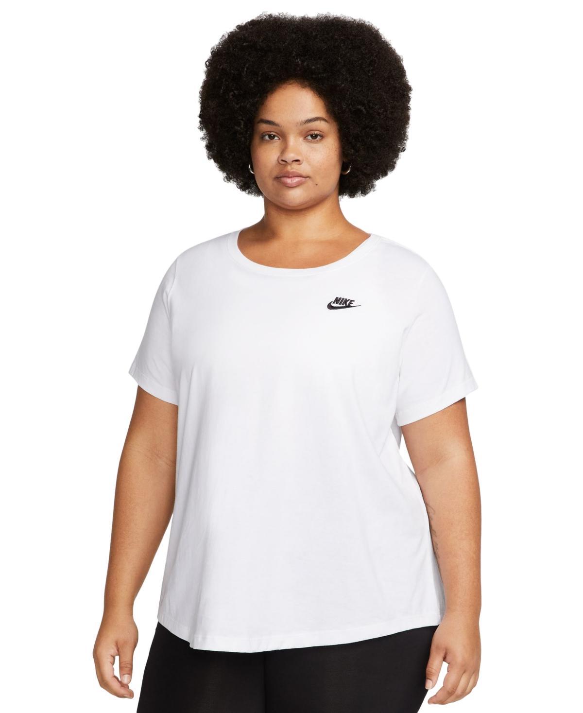 Plus Size Nike Sportswear Club Tee, Womens White Product Image