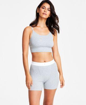 Gap Gapbody Womens Logo Comfort Cropped Bralette High Waist Shorts Product Image