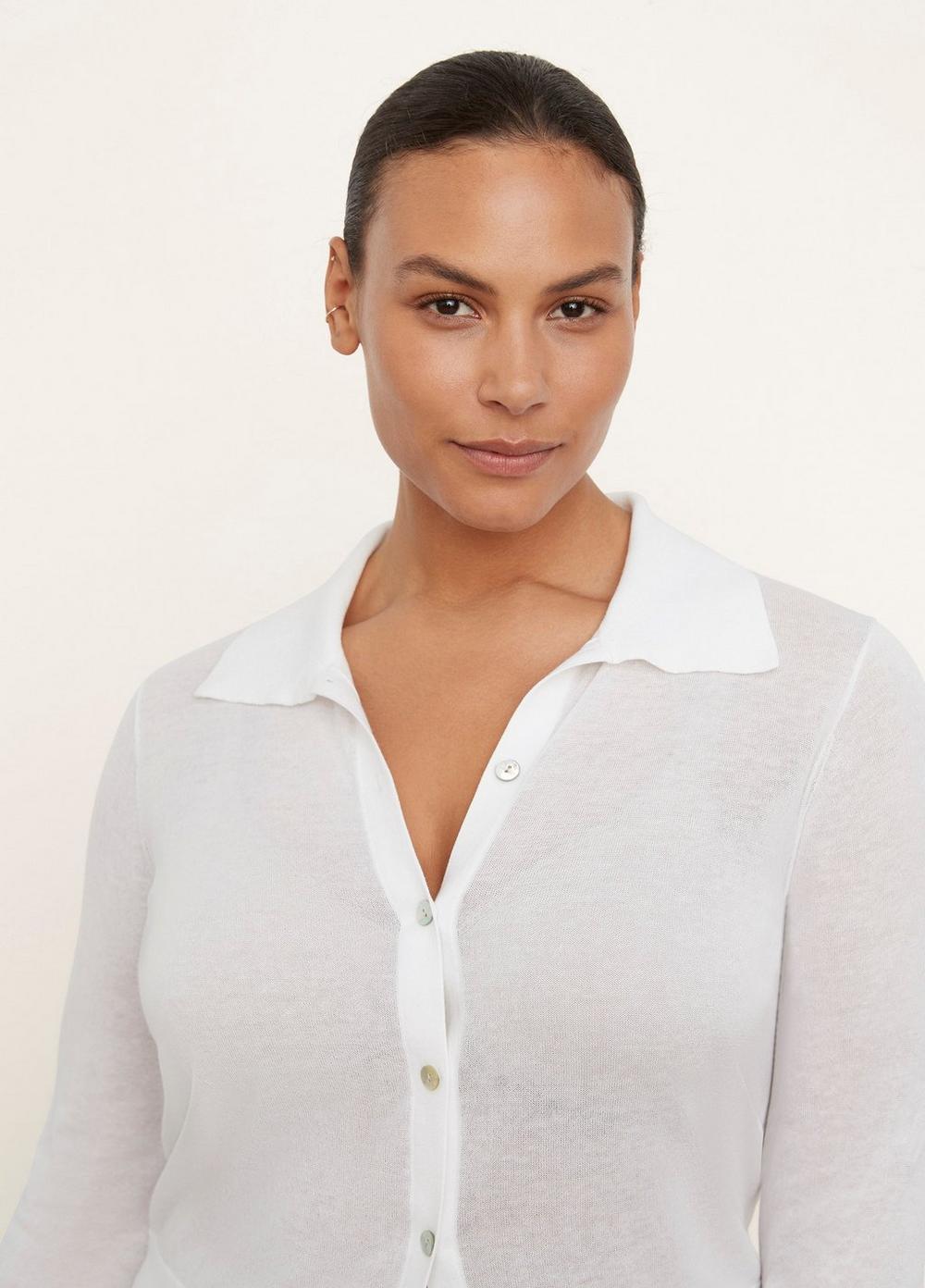 Collared Button Cardigan Product Image