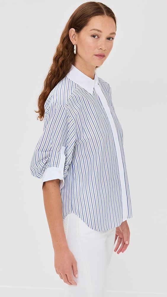 SIMKHAI Gemma Three Quarter Sleeve Shirt | Shopbop product image