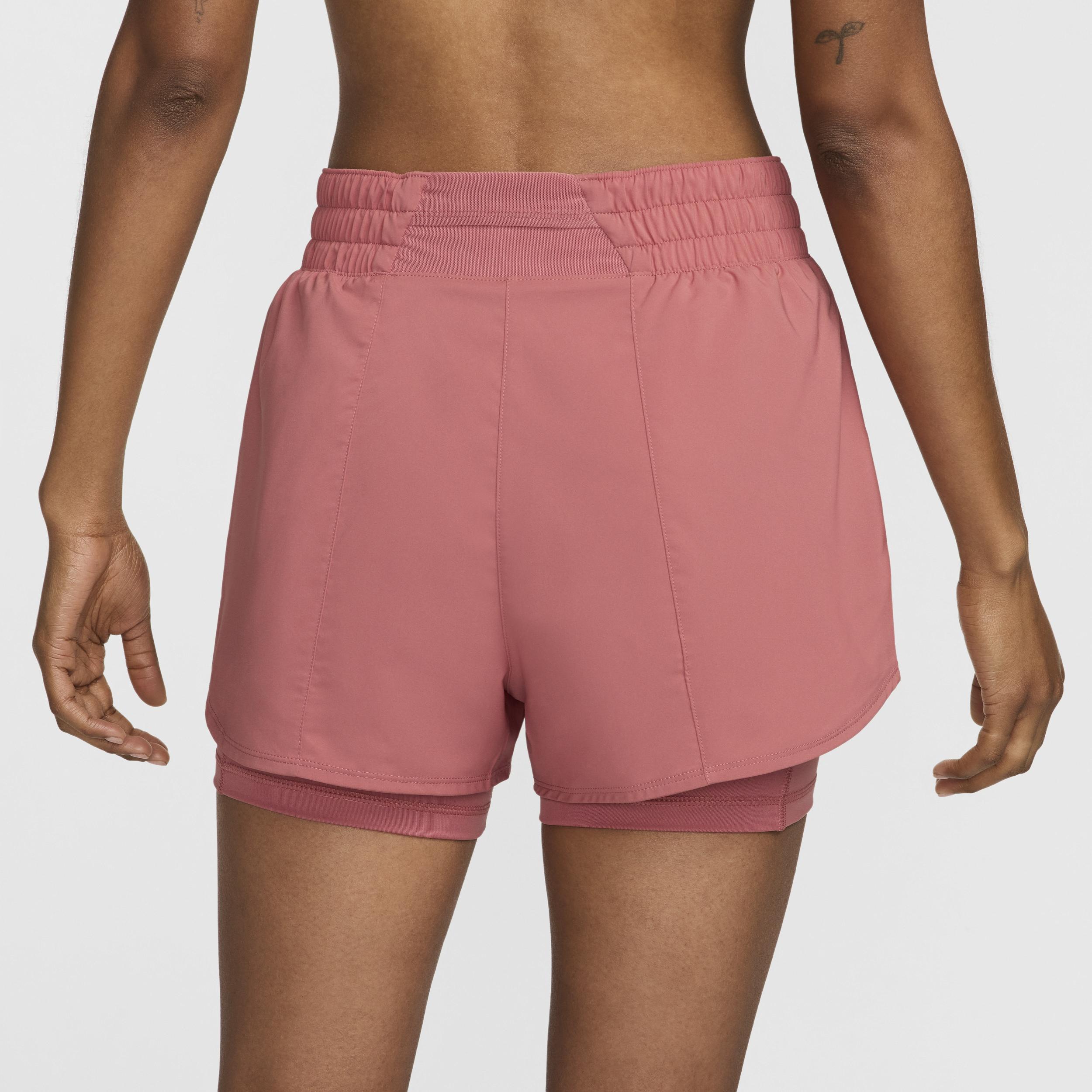 Nike Women's One Dri-FIT High-Waisted 3" 2-in-1 Shorts Product Image