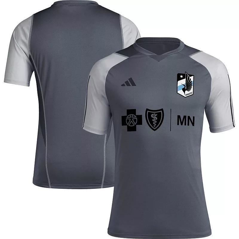 Mens adidas Gray Atlanta United Fc 2023 On-Field Training Jersey - Gray Product Image