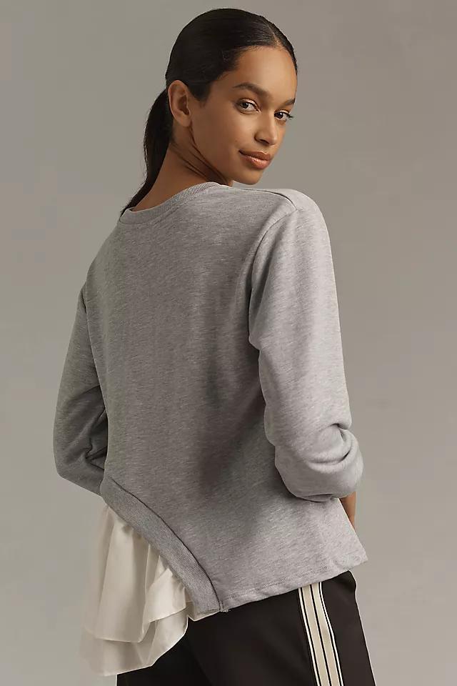 Maeve Asymmetrical Twofer Sweatshirt Product Image