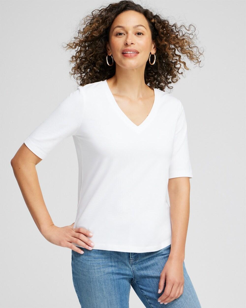 Women's Perfect Elbow Sleeve Tee Product Image